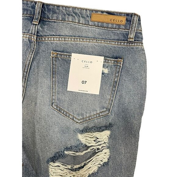 Cello Slim‎ Boyfriend Jean- Light Wash - Picture 4 of 7
